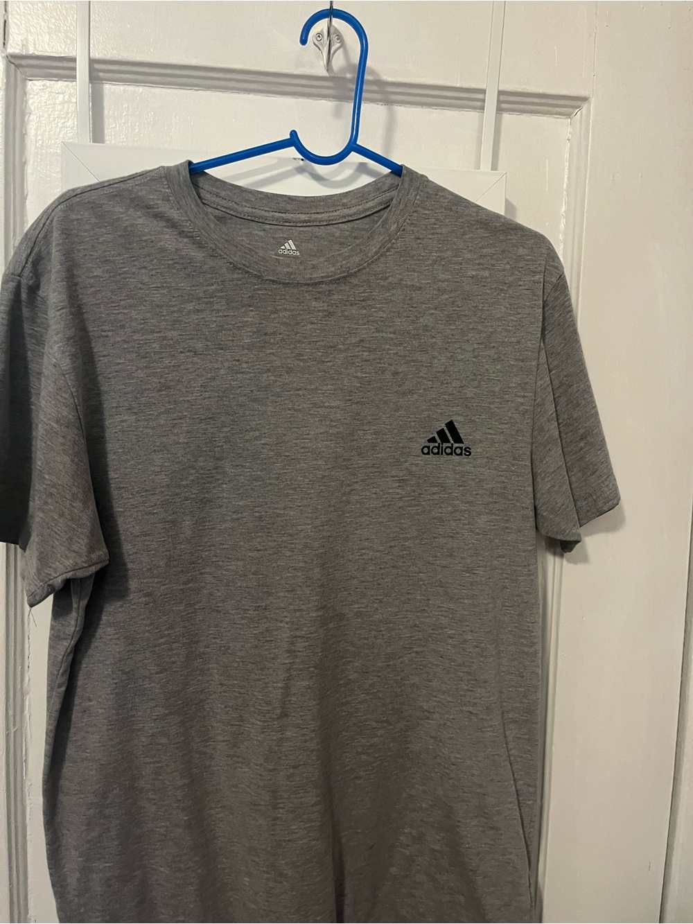 Adidas Men's Grey Performance Crew Neck Tee